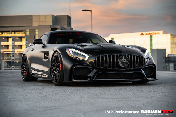 2015-2016 Mercedes Benz AMG GT/GTS IMP Performance Part Carbon Fiber Front Bumper w/ Grill - DarwinPRO Aerodynamics