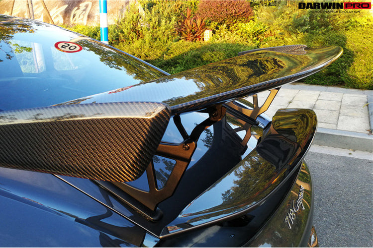 2016-2023 Porsche 718 Cayman/Boxster BKSS Style Carbon Fiber Trunk Spoiler - DarwinPRO Aerodynamics