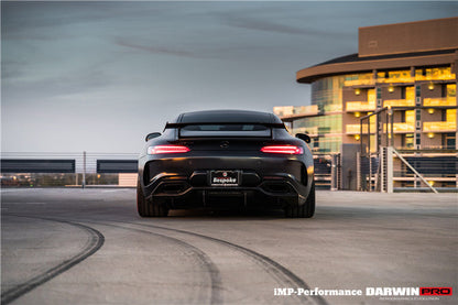 2015-2016 Mercedes Benz AMG GT/GTS IMP Performance Partial Carbon Fiber Rear Bumper w/ Diffuser - DarwinPRO Aerodynamics