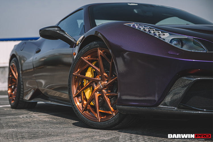 2010-2015 Ferrari 458 Spider BKSS Style Partial Carbon Fiber Full Body Kit - DarwinPRO Aerodynamics