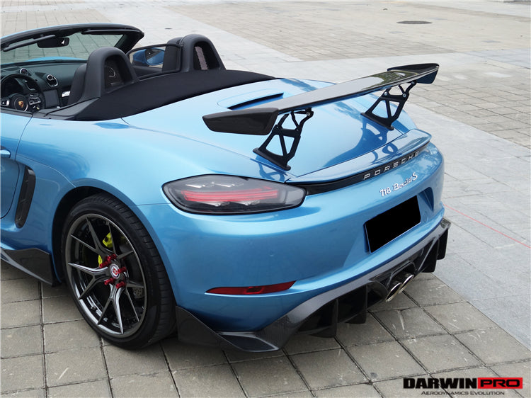 2016-2023 Porsche 718 Boxster BKSS Style  Carbon Fiber Rear Trim - DarwinPRO Aerodynamics