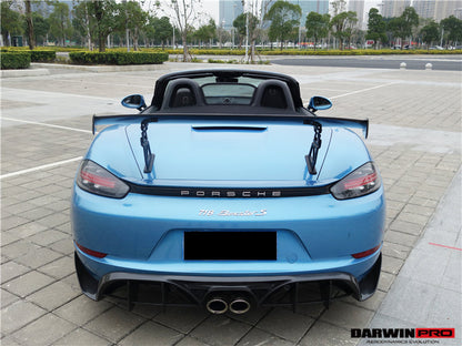 2016-2023 Porsche 718 Boxster BKSS Style  Carbon Fiber Rear Trim - DarwinPRO Aerodynamics
