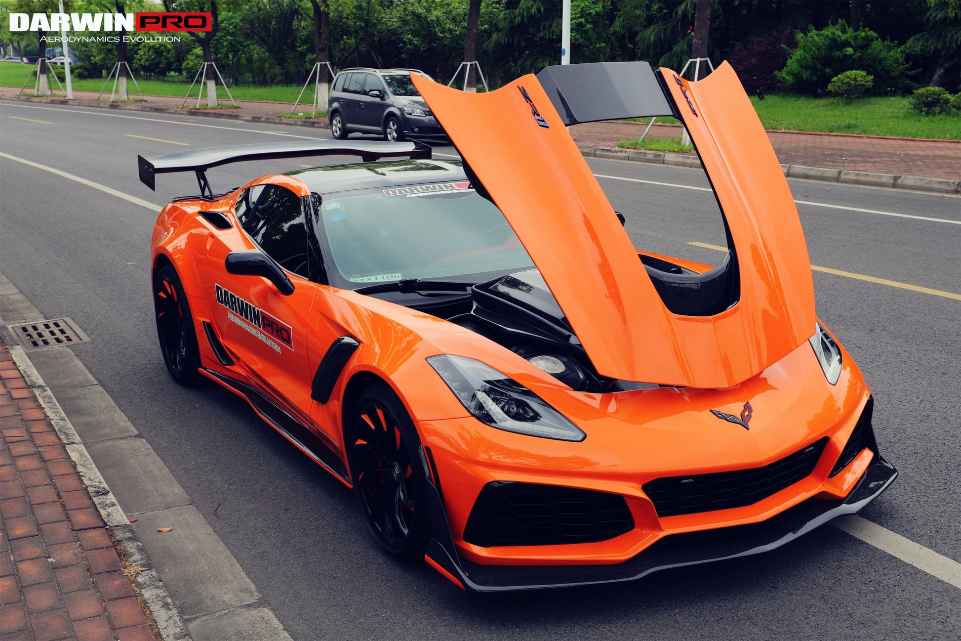2013-2019 Corvette C7 Z51  ZR1-Style Front Conversion Body Kit - DarwinPRO Aerodynamics
