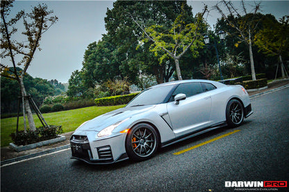 2008-2016 Nissan GTR R35 CBA/DBA Ver17 NSM Style Partial Carbon Fiber Front Bumper - DarwinPRO Aerodynamics