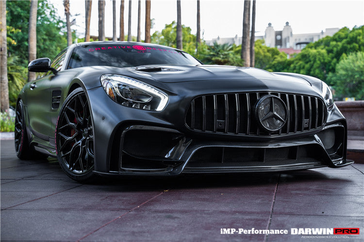 2015-2016 Mercedes Benz AMG GT/GTS IMP Performance Part Carbon Fiber Front Bumper w/ Grill - DarwinPRO Aerodynamics