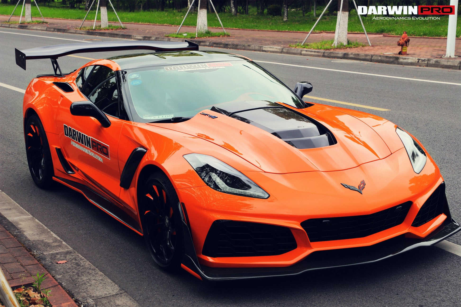 2013-2019 Corvette C7 Z51  ZR1-Style Front Conversion Body Kit - DarwinPRO Aerodynamics