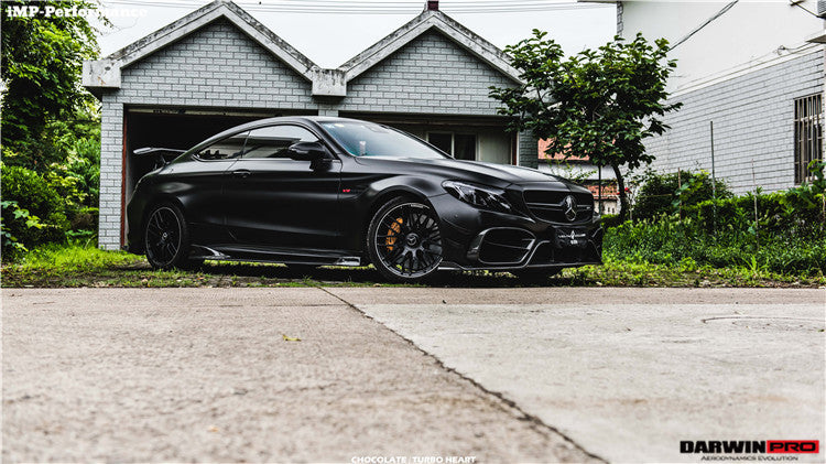 2015-2021 Mercedes Benz C63 / C-Class Coupe IMP Performance Carbon Fiber Side Skirts - DarwinPRO Aerodynamics