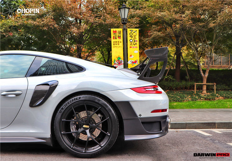 2016-2018 Porsche 911 991.2 Carrera/Targa 4/4S GT2RS Style Carbon Fiber Quarter Panel Side Scoops - DarwinPRO Aerodynamics