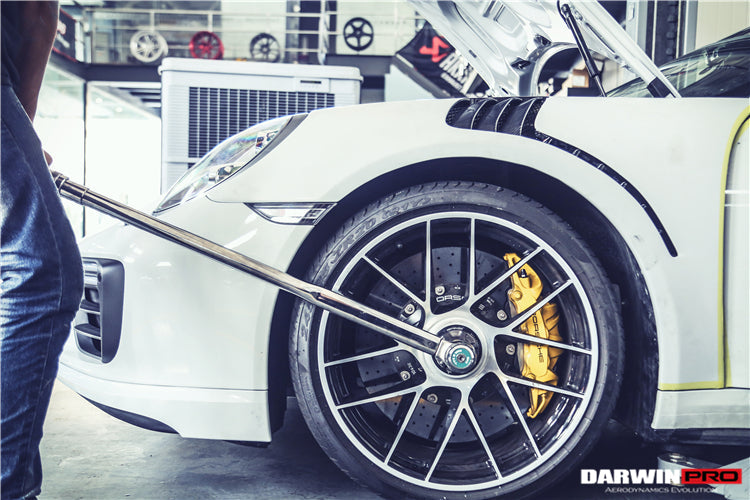 2016-2019 Porsche 911 991.2 Turbo/S GT3RS Style Partial Carbon Fiber Fender - DarwinPRO Aerodynamics