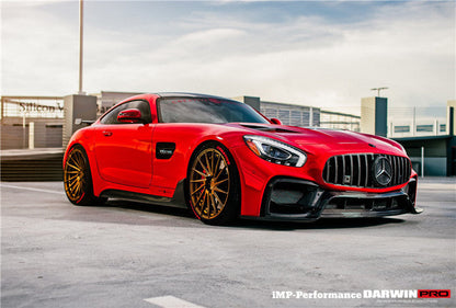 2015-2016 Mercedes Benz AMG GT/GTS IMP Performance Part Carbon Fiber Front Bumper w/ Grill - DarwinPRO Aerodynamics