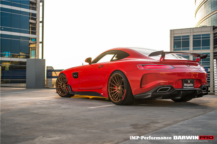 2015-2016 Mercedes Benz AMG GT/GTS IMP Performance Partial Carbon Fiber Rear Bumper w/ Diffuser - DarwinPRO Aerodynamics