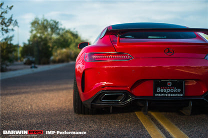2015-2016 Mercedes Benz AMG GT/GTS IMP Performance Partial Carbon Fiber Rear Bumper w/ Diffuser - DarwinPRO Aerodynamics