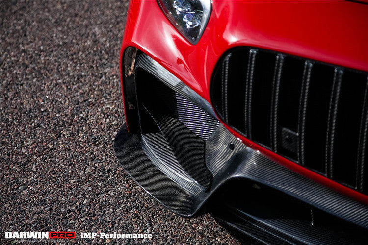 2015-2016 Mercedes Benz AMG GT/GTS IMP Performance Part Carbon Fiber Front Bumper w/ Grill - DarwinPRO Aerodynamics