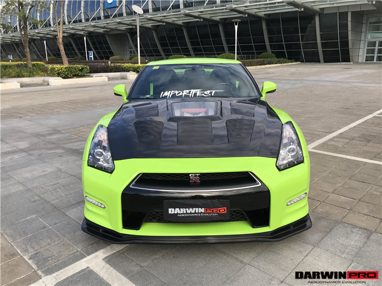 2012-2016 Nissan GTR R35 DBA NSM Style Partial Carbon Fiber Front Lip - DarwinPRO Aerodynamics