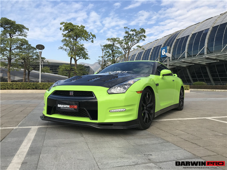 2012-2016 Nissan GTR R35 DBA NSM Style Partial Carbon Fiber Front Lip - DarwinPRO Aerodynamics