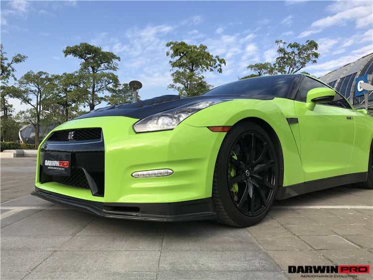 2012-2016 Nissan GTR R35 DBA NSM Style Partial Carbon Fiber Front Lip - DarwinPRO Aerodynamics