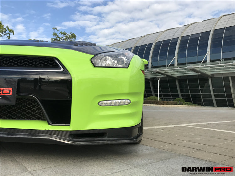2012-2016 Nissan GTR R35 DBA NSM Style Partial Carbon Fiber Front Lip - DarwinPRO Aerodynamics
