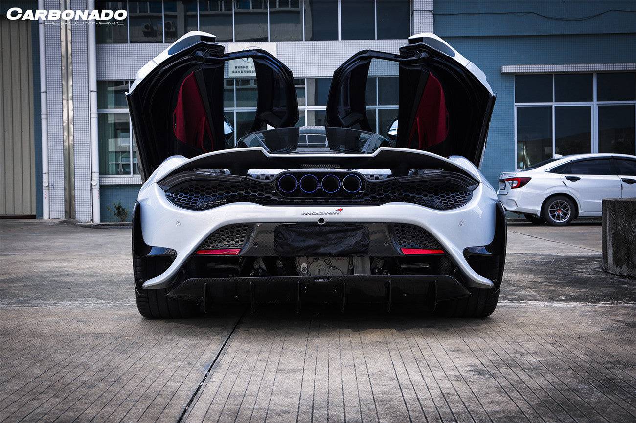 2017-2022 McLaren 720S 765LT-Style Rear Bumper and Wing - Carbonado