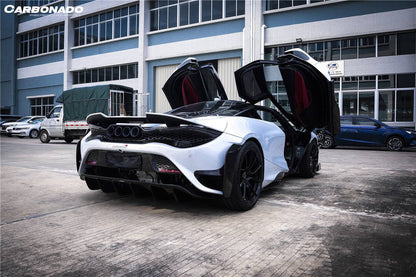 2017-2022 McLaren 720s 765LT-Style Rear Bumper and Wing - Carbonado Aero