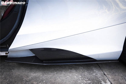 2017-2022 McLaren 720s 765LT-Style Dry Part Carbon Fiber Side Skirts - Carbonado Aero