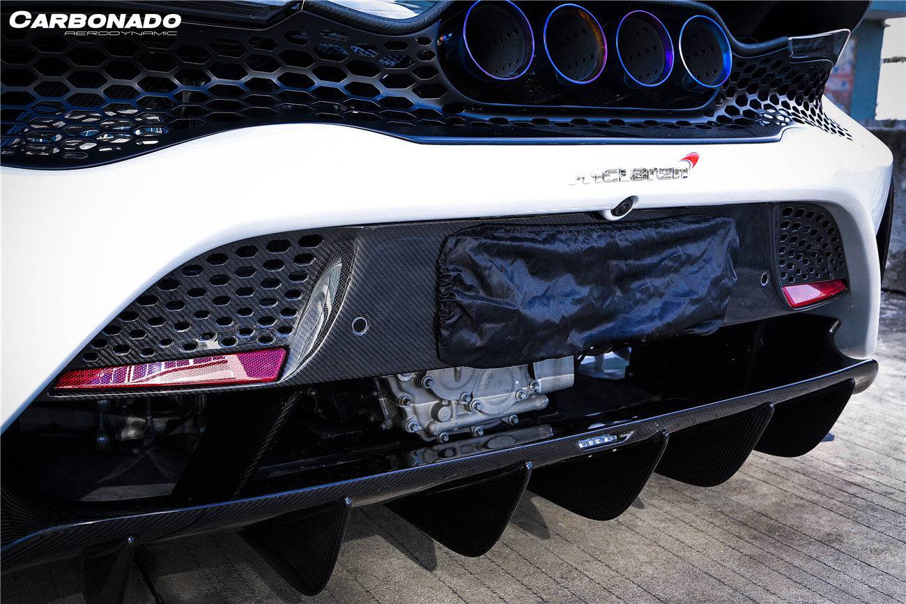 2017-2022 McLaren 720s 765LT-Style Rear Bumper and Wing - Carbonado Aero