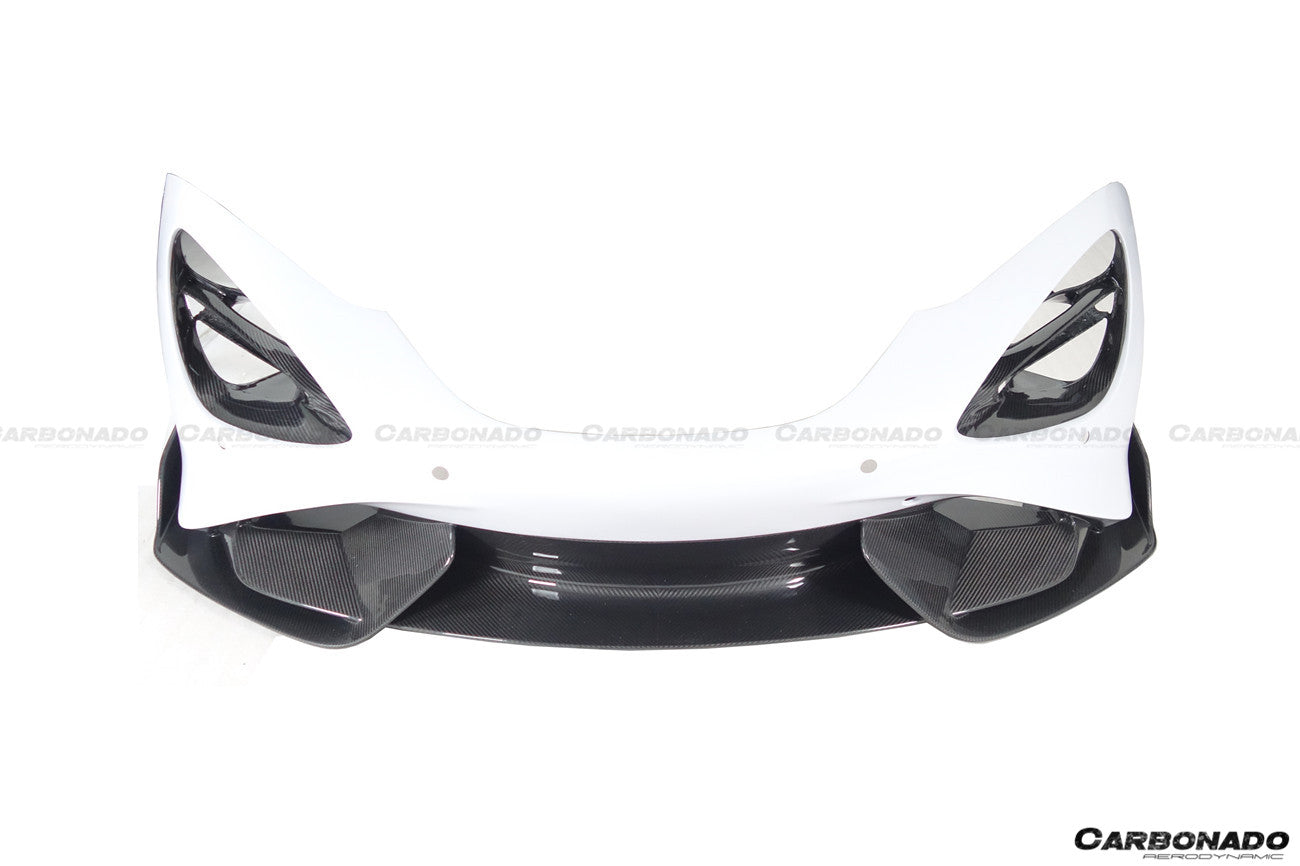 2017-2022 McLaren 720s 765LT-Style Front Bumper - Carbonado