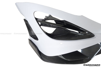 2017-2022 McLaren 720S 765LT-Style Dry Part Carbon Fiber Front Bumper