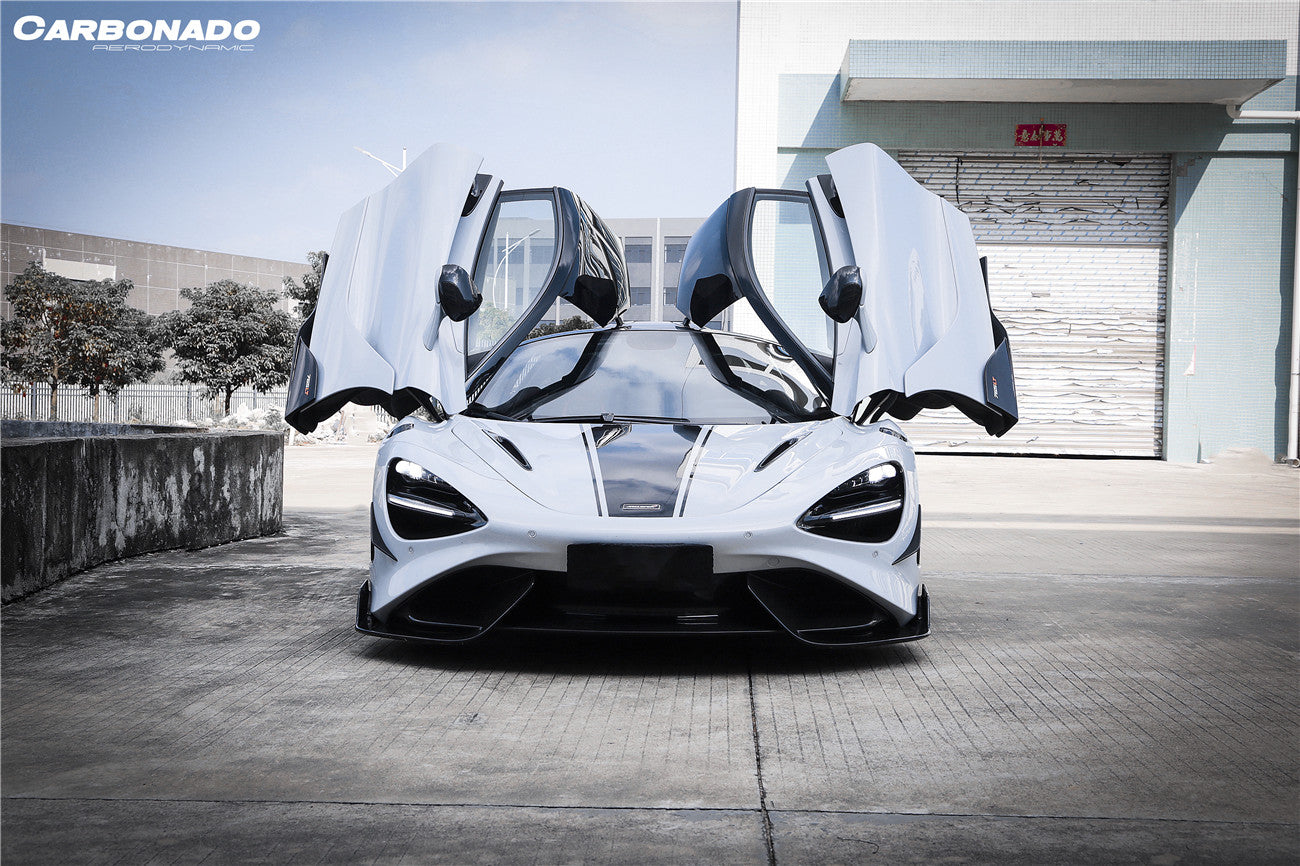 2017-2022 McLaren 720S 765LT-Style Dry Part Carbon Fiber Front Bumper