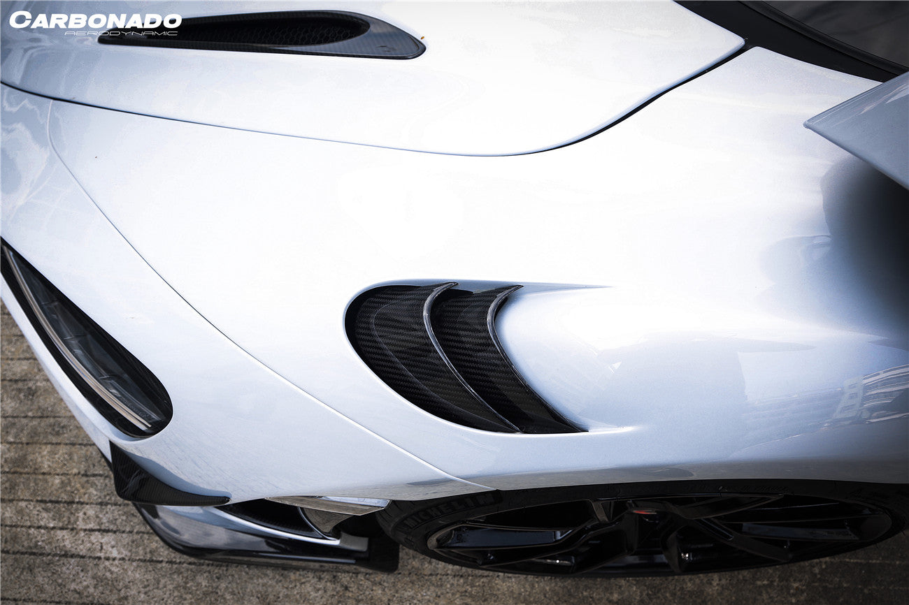 2017-2022 McLaren 720s Spider 765LT-Style Dry Part Carbon Fiber Front Fender - Carbonado