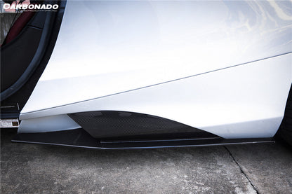 2017-2022 McLaren 720S 765LT-Style Dry Part Carbon Fiber Side Skirts