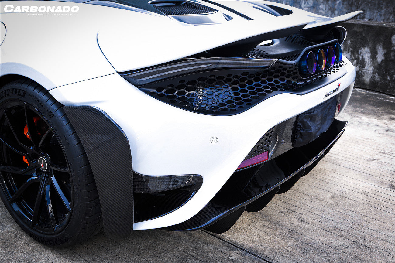 2017-2022 McLaren 720s 765LT-Style Rear Bumper and Wing - Carbonado