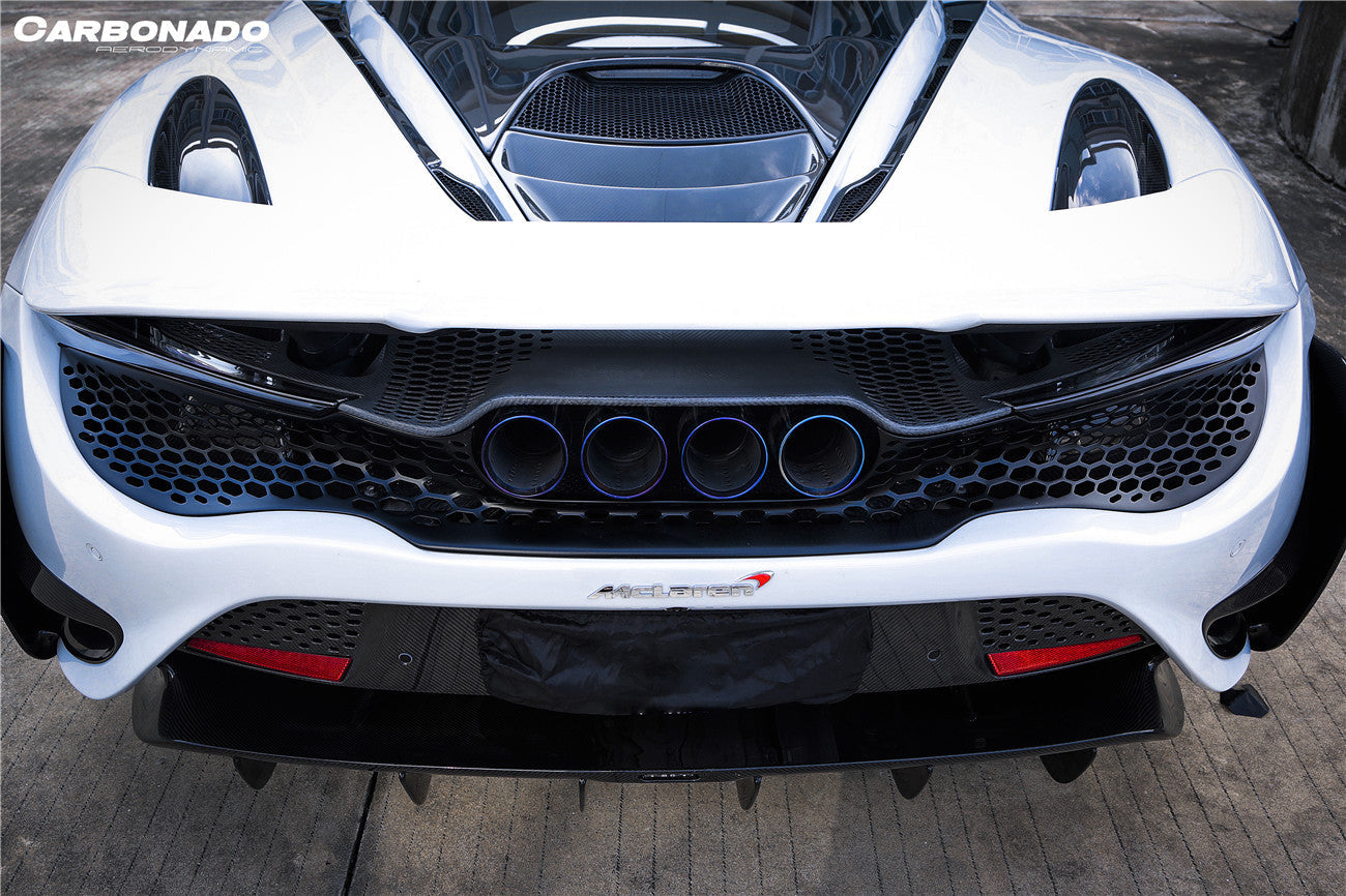 2017-2022 McLaren 720s 765LT-Style Rear Bumper and Wing - Carbonado
