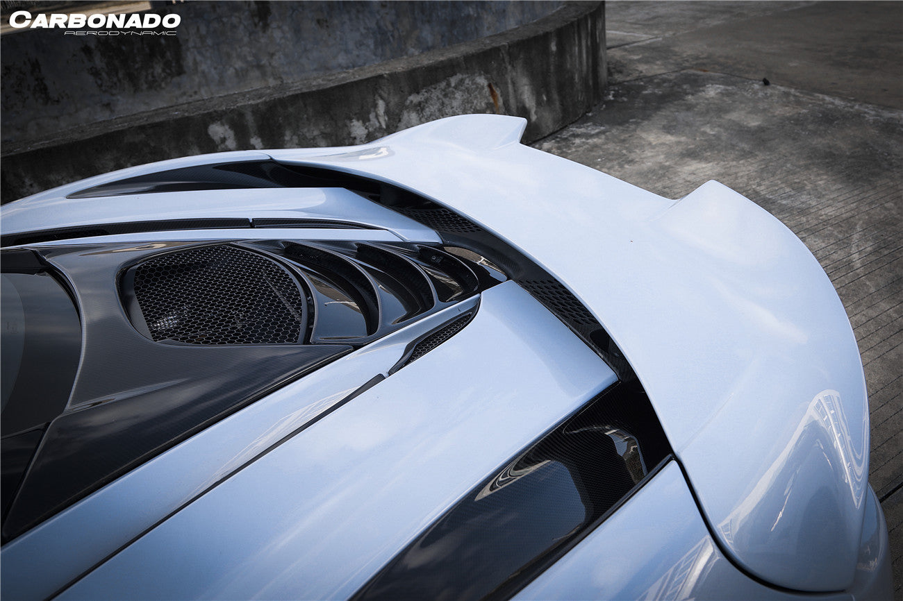 2017-2022 McLaren 720s 765LT-Style Rear Bumper and Wing - Carbonado