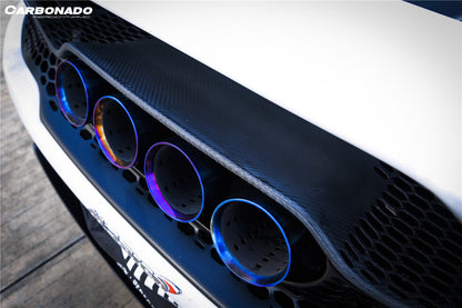 2017-2022 McLaren 720s 765LT-Style Rear Bumper and Wing - Carbonado