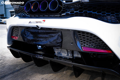 2017-2022 McLaren 720s 765LT-Style Rear Bumper and Wing - Carbonado