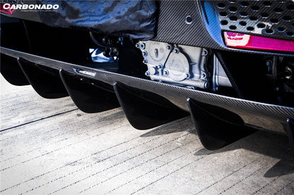 2017-2022 McLaren 720s 765LT-Style Rear Bumper and Wing - Carbonado