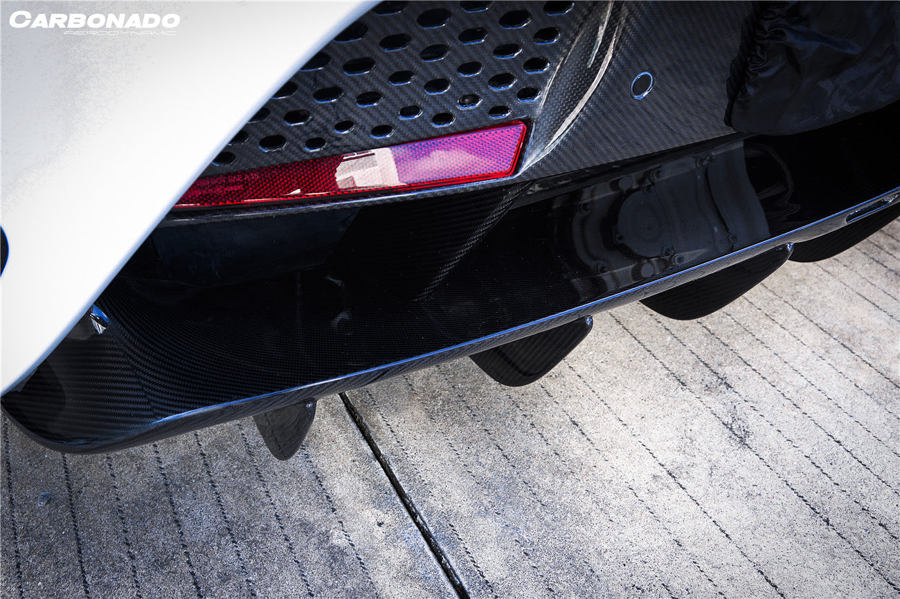 2017-2022 McLaren 720s 765LT-Style Rear Bumper and Wing - Carbonado