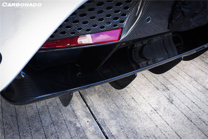 2017-2022 McLaren 720s 765LT-Style Rear Bumper and Wing - Carbonado