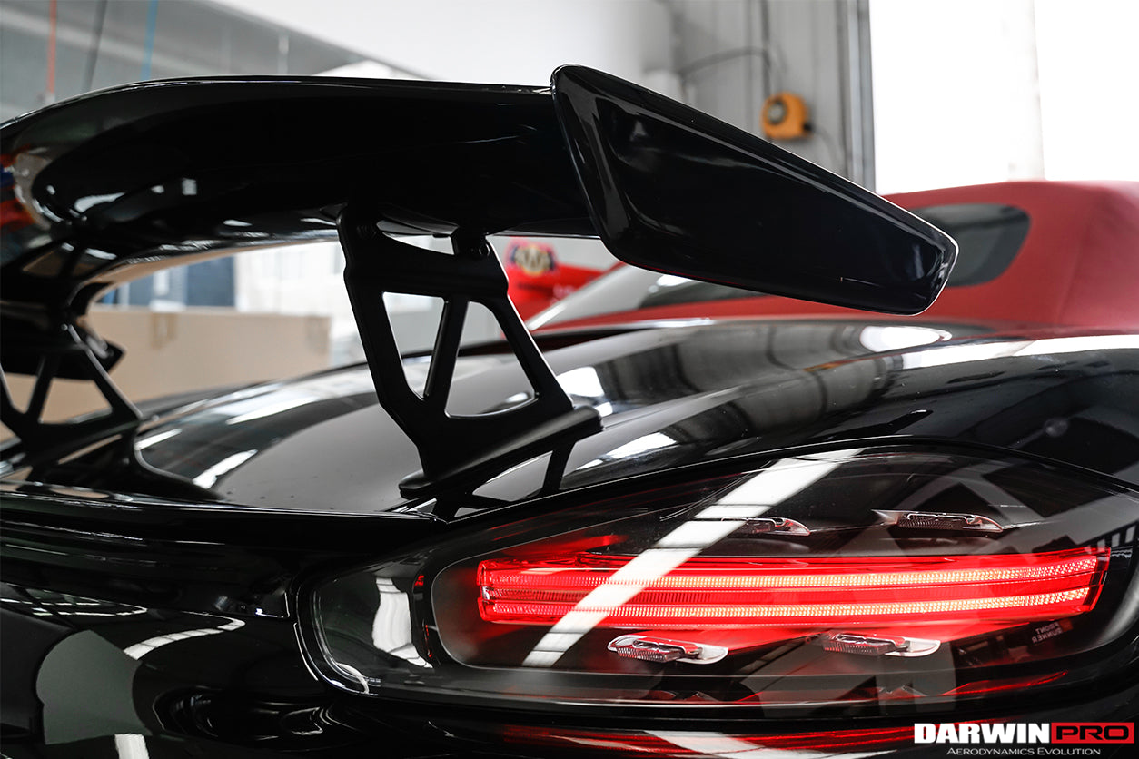 2016-2023 Porsche 718 Cayman/Boxster BKSS Style Carbon Fiber Trunk Spoiler - DarwinPRO Aerodynamics