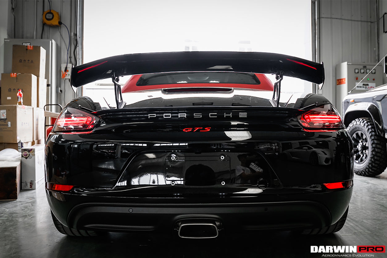 2016-2023 Porsche 718 Cayman/Boxster BKSS Style Carbon Fiber Trunk Spoiler - DarwinPRO Aerodynamics