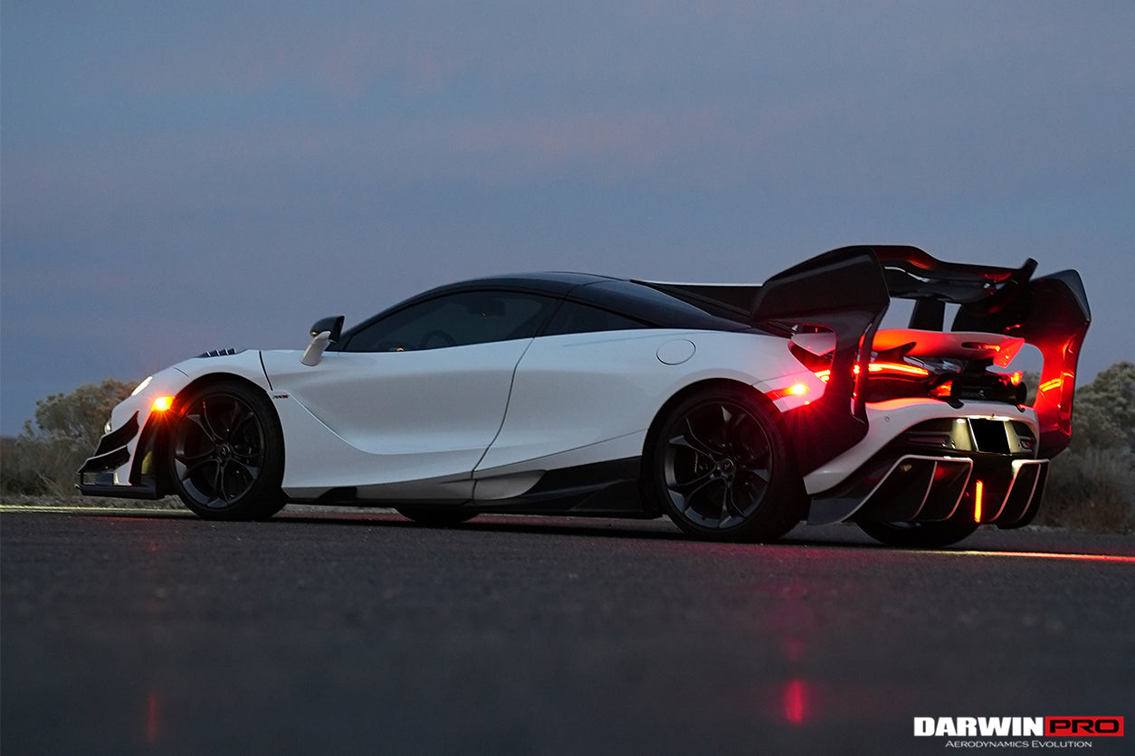 2017-2021 McLaren 720s Se²NWBII Style Carbon Fiber Rear Diffuser - DarwinPRO Aerodynamics
