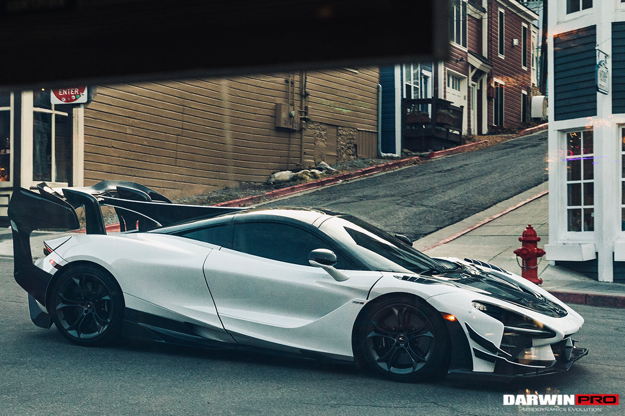 2017-2021 McLaren 720s Se²NWB Style Carbon Fiber Side Skirts - DarwinPRO Aerodynamics