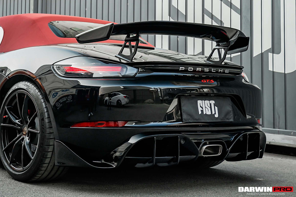 2016-2023 Porsche 718 Cayman/Boxster BKSS Style Carbon Fiber Trunk Spoiler - DarwinPRO Aerodynamics