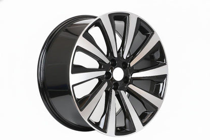 E786 Black Machined Face 22x10.0 ET45 5.120 - Square Set (4 Wheels)