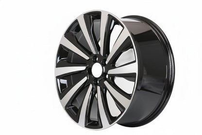 E786 Black Machined Face 22x10.0 ET45 5.120 - Square Set (4 Wheels)