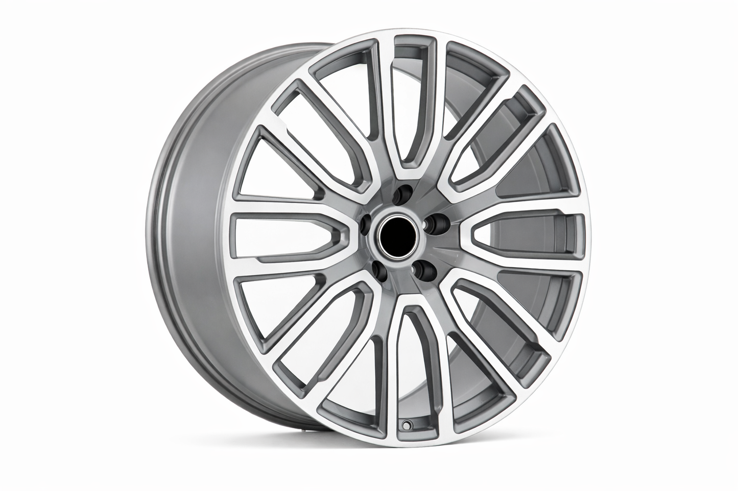 E793 Gunmetal Machined Face 22x9.5 ET40 5.120 - Square Set (4 Wheels)