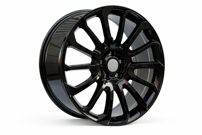 E795 Gloss Black 24x10.0 ET45 5.120 - Square Set (4 Wheels)