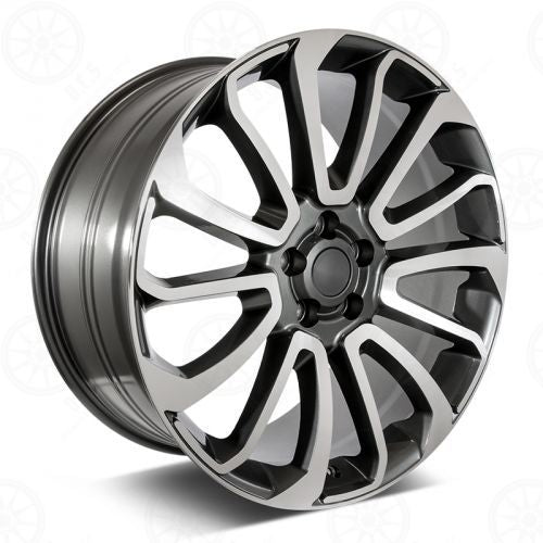 E795 Gunmetal Machined Face 22x9.5 ET45 5.120 - Square Set (4 Wheels)