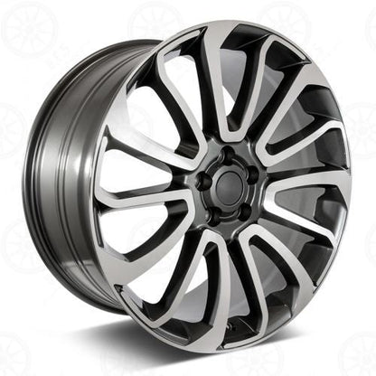 E795 Gunmetal Machined Face 22x9.5 ET45 5.120 - Square Set (4 Wheels)