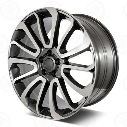 E795 Gunmetal Machined Face 22x9.5 ET45 5.120 - Square Set (4 Wheels)
